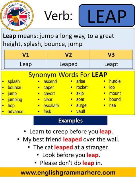 leapmed meaning|leap verb .